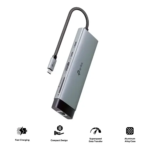 [8885020625318] Hub USB-C TP-Link 9 En 1 UH9120C HDMI/ETH/SD/USB/USB-C