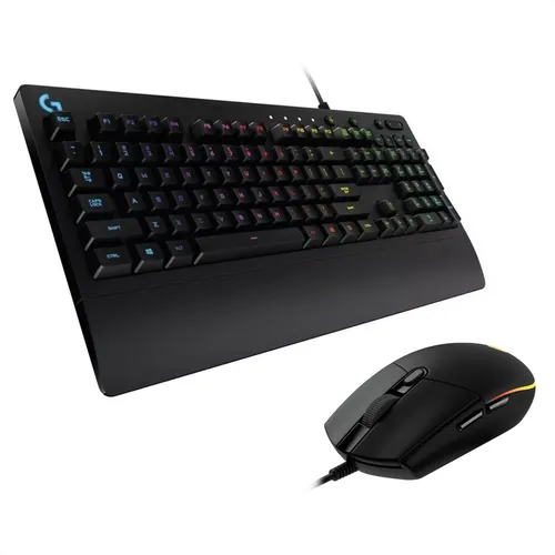 [G213/G203NEGRO] Combo Logitech Gamer Prodigy Rgb: Teclado G213 + Mouse G203 Negro