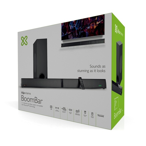 [798302092372] Barra De Sonido Soundbar KlipXtreme BoomBar KSB-230 2.1 160w BT