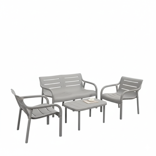 [7798455580125] JUEGO DE LIVING ESTILO LIBRE MODELO, COLOR GRIS