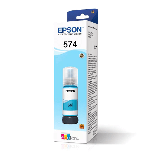 [010343973640] Tinta Epson 574 Light Cian 