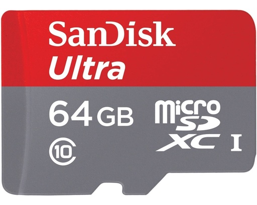 [619659185060] Tarjeta de memoria SanDisk 64GB Ultra Micro SDHC Clase 10 Adaptador