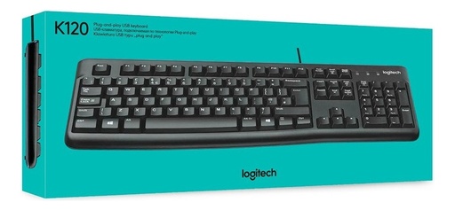 [097855088741] Teclado Logitech K120 Black 920-004422