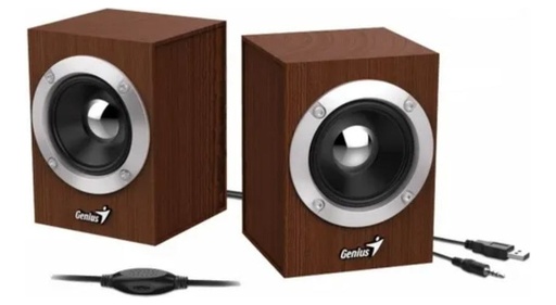 [4710268256984] Parlante Genius SP-HF280 6W USB WOOD