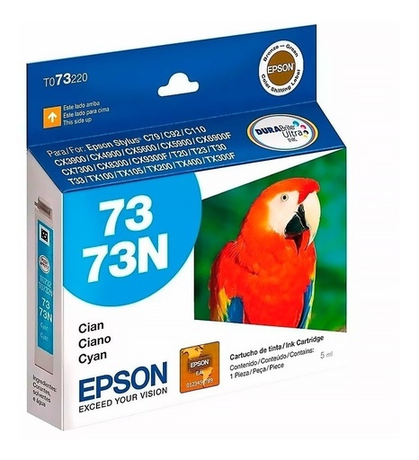 [010343858879] Cartucho Epson 73N Cian Original T073220