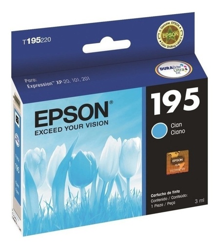 [10343902282] EPSON 195 CIAN Original T195