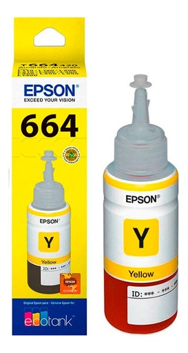 [010343885325] Tinta Epson 664 Amarillo Original T664420