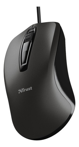[8713439237337] Mouse Trust Carve Óptico Negro C/Cable
