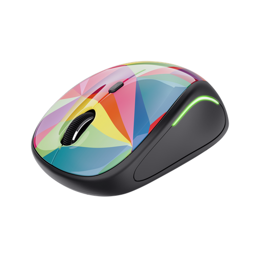 [8713439223378] Mouse Inalámbrico Yvi FX Multicolor Ambidiestro USB